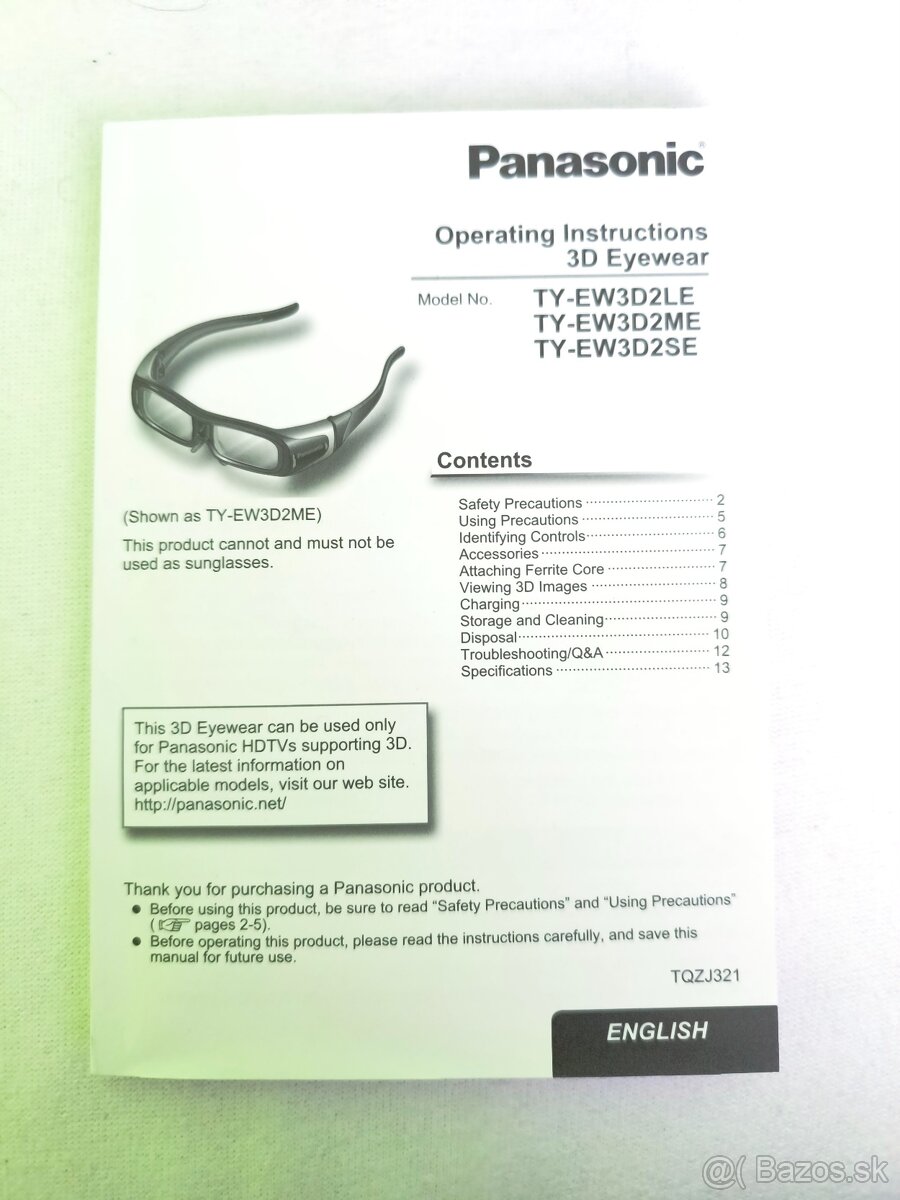 3D okuliare Panasonic TY-EW3D2LE - 4