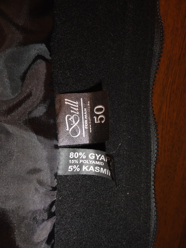 Panský zimný kabát cca L - 4