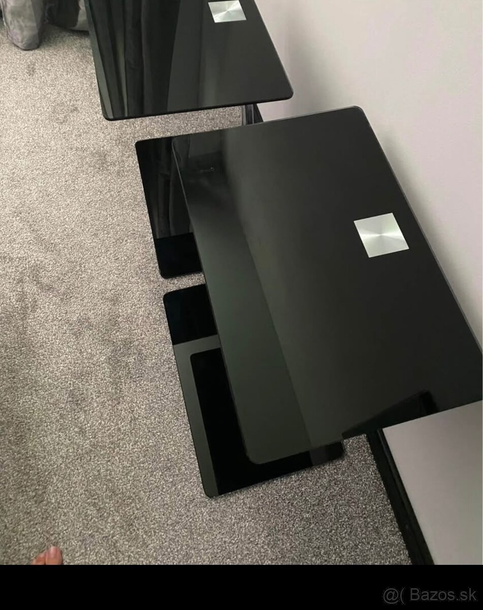 Štýlový čierny stolík - 4