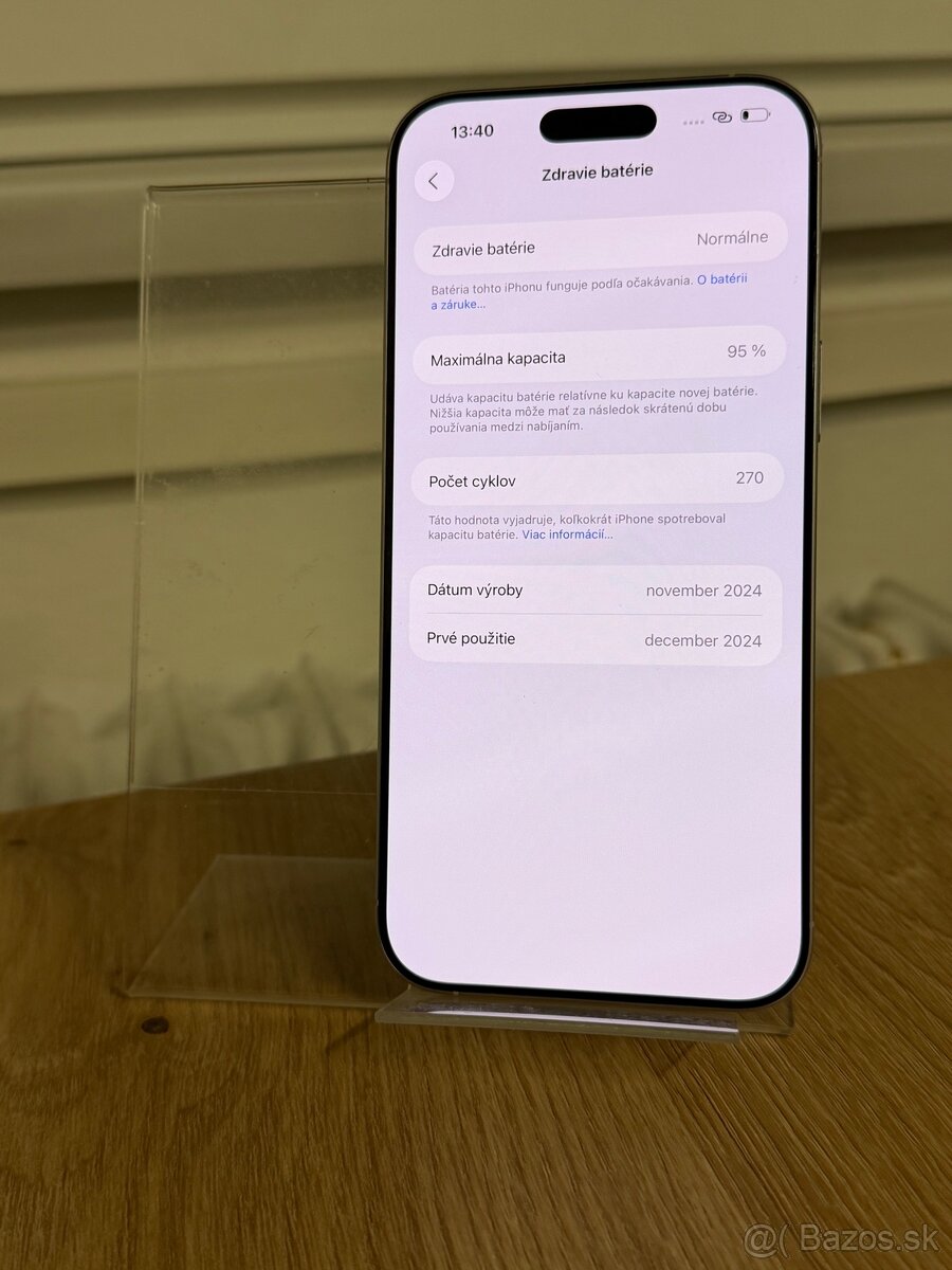 Dobrý deň Ponúkam na predaj iPhone 16 PRO MAX 256GB White - 4