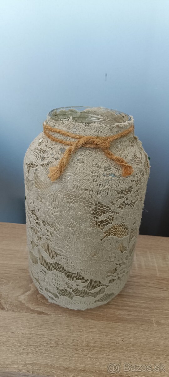 Handmade BOHO svietniky veľké : svadobná výzdoba - 4