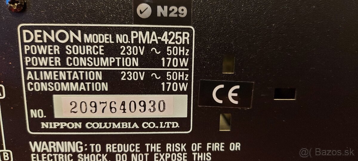 Predám zosilovače Denon a JVC - 4