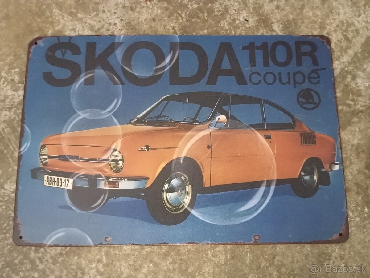 Škoda 110R plechové tabuľky - 4