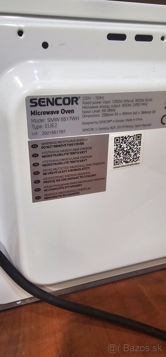 Mikrovlnka Sencor SMW5517WH - 4