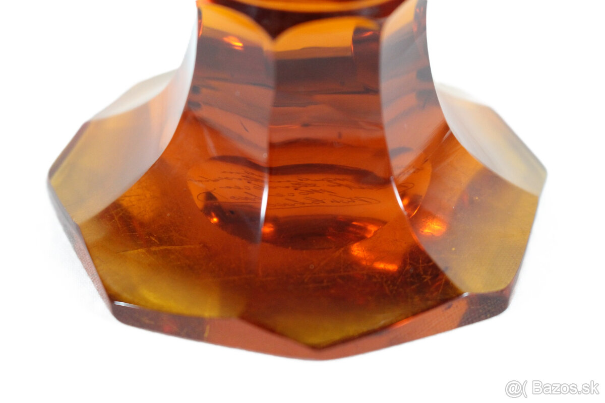 váza Moser s oroplastikou - 4