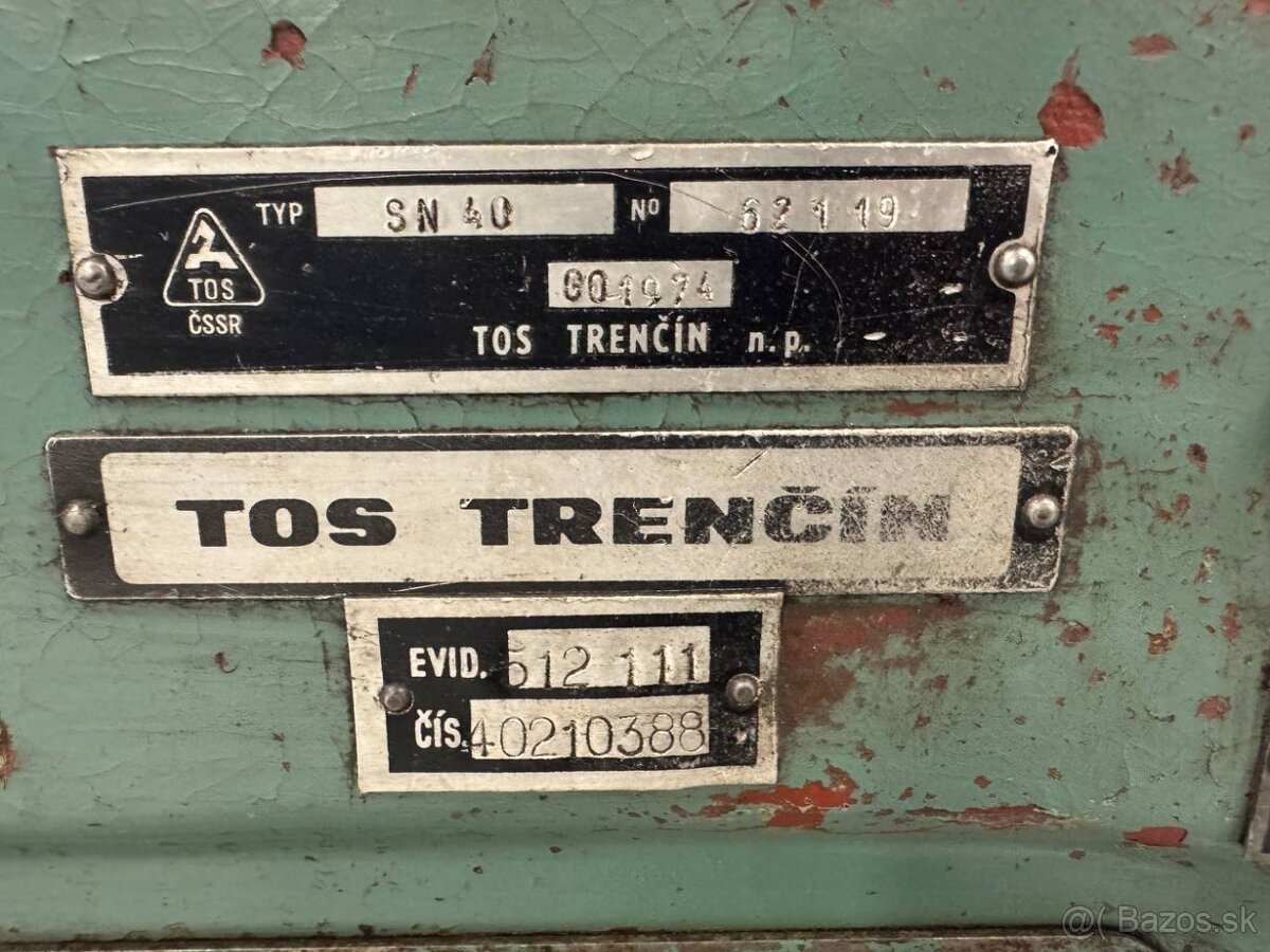 Soustruh hrotový SN 40/1000 + příslušenství - 4