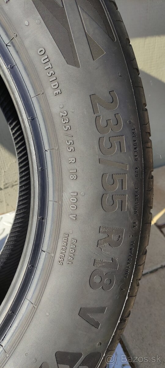 Predám pneu Continental EcoContact 6 235/55 R18 100V - 4