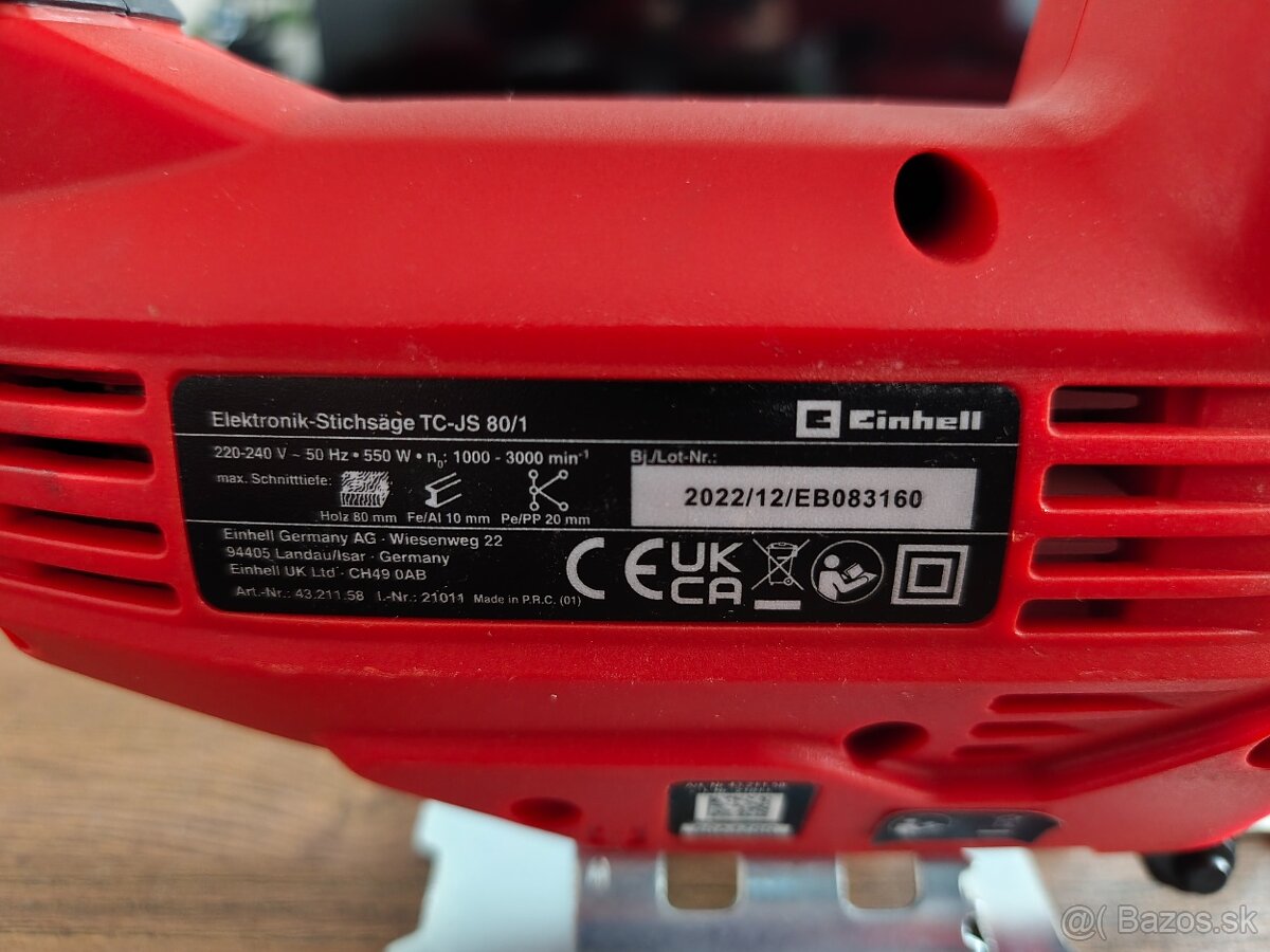 Priamočiara píla Einhell TC JS 80/1 - 4