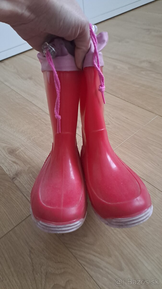 Červené gumáky veľ. 33 - 4