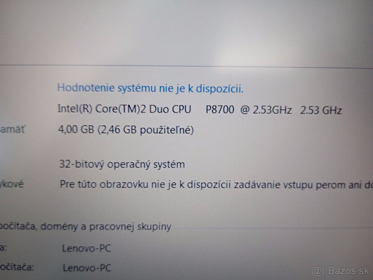 predám LENOVO THINKPAD T500 , WINDOWS 7 32bit - 4