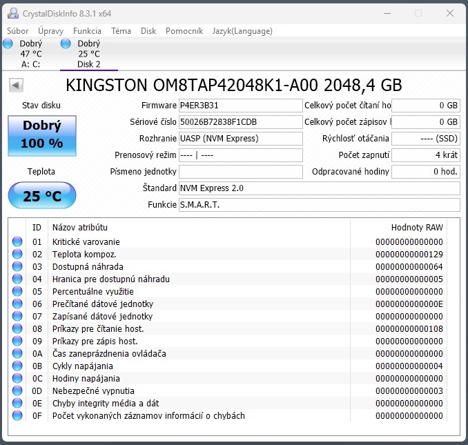 2TB a 1TB Kingston NVMe PCIe 4.0 Enterprise - 4