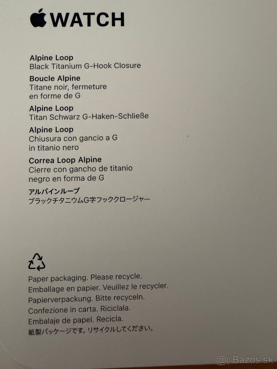 Apple Watch 49mm Black Alpine Loop ( M ) - 4