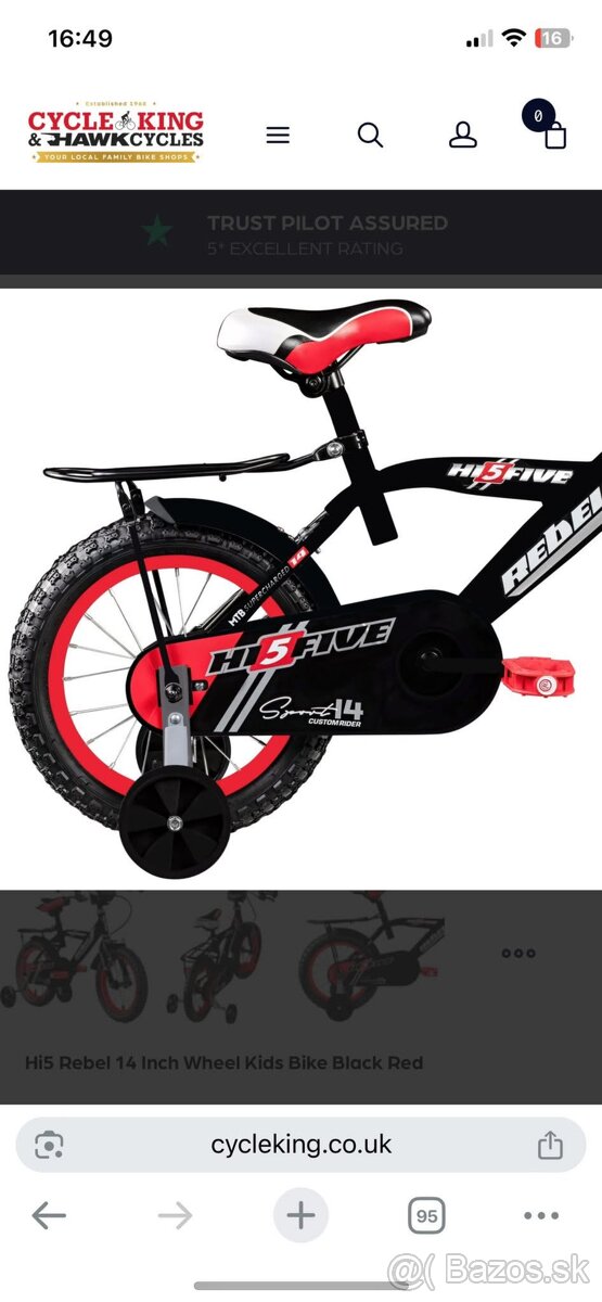 Detský bicykel Rebel 16” - 4