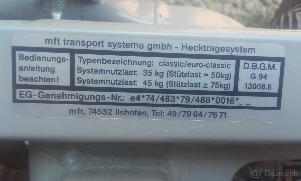 nosič bicyklov na Tažne zariadenie. - 4