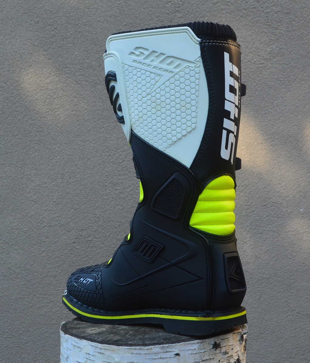 Shot čižmy topánky boty biele žlté - 4