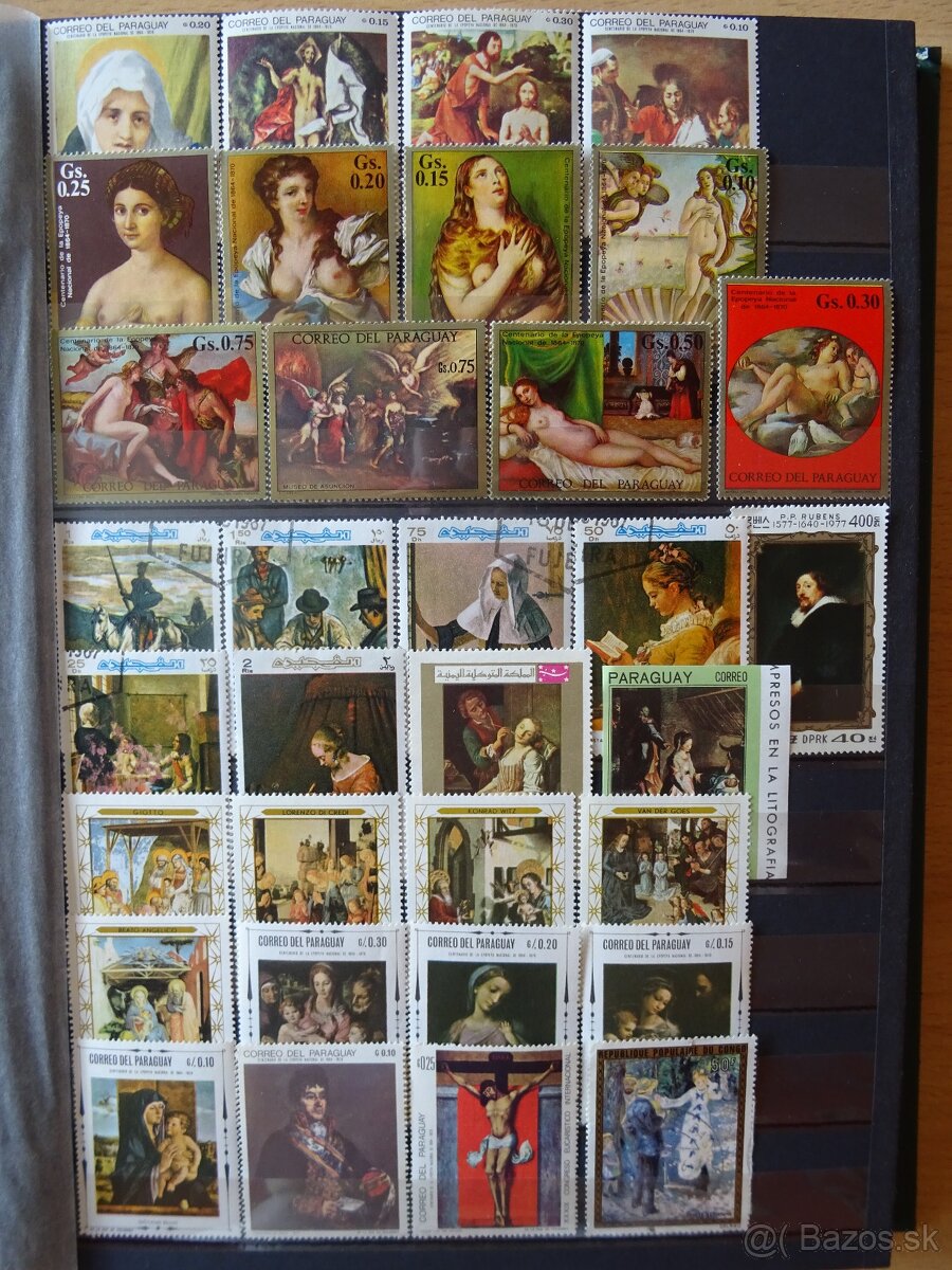 Pekná zbierka známok UMENIE 2 - 4