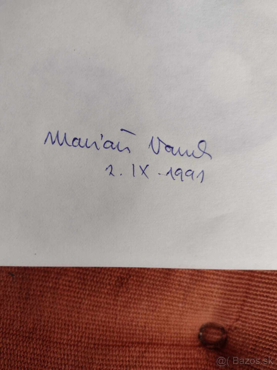 Kalendár z roku 1968 od autora Marián Vanek s autogramom - 4