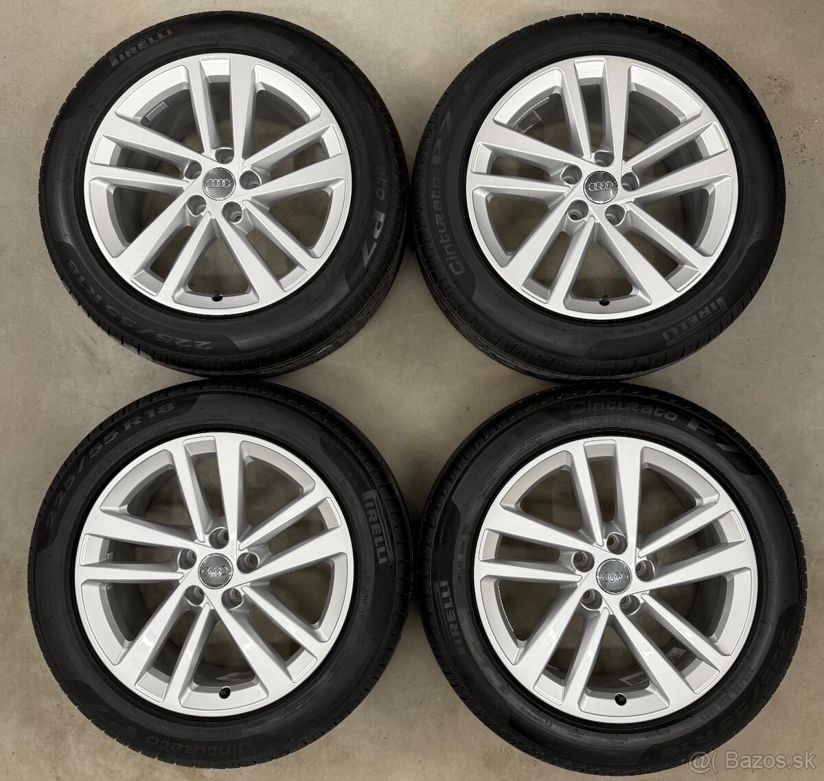 Nepoužitá letná sada Audi A6 C8 - 5x112 R18 , 225/55/18 - 4