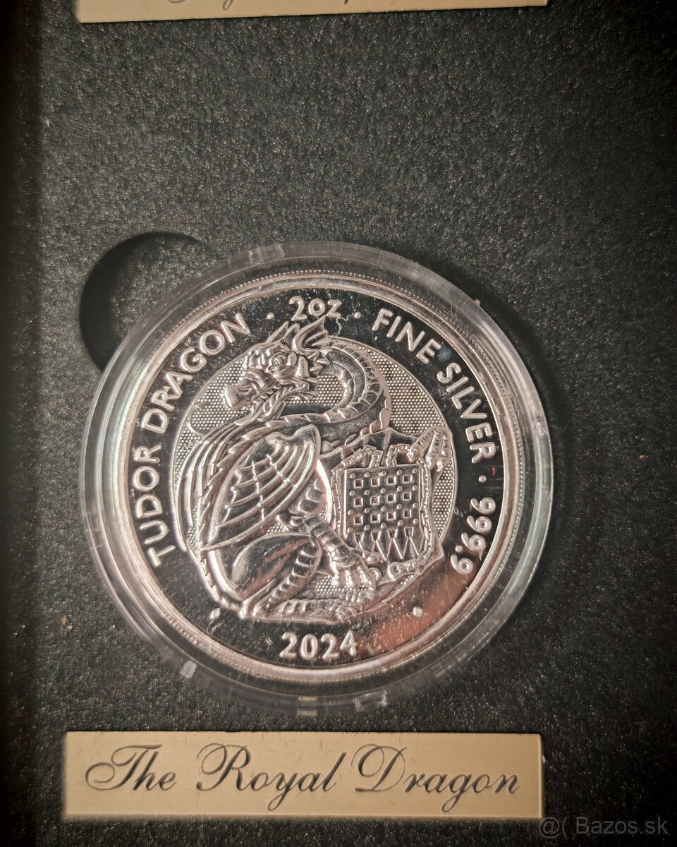 Strieborné mince, 2oz- THE ROYAL TUDOR BEASTS - 4