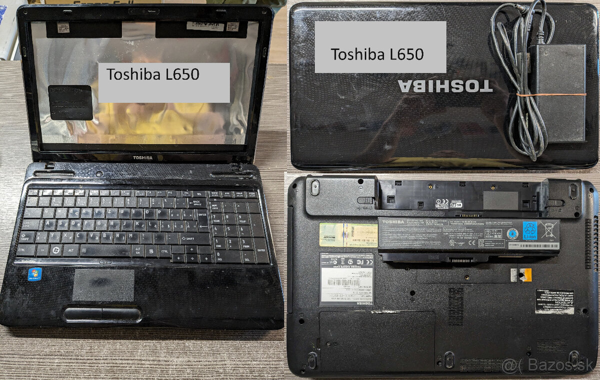 Notebooky: HP 635; Acer AN515; Toshiba L650, eMachines E442 - 4