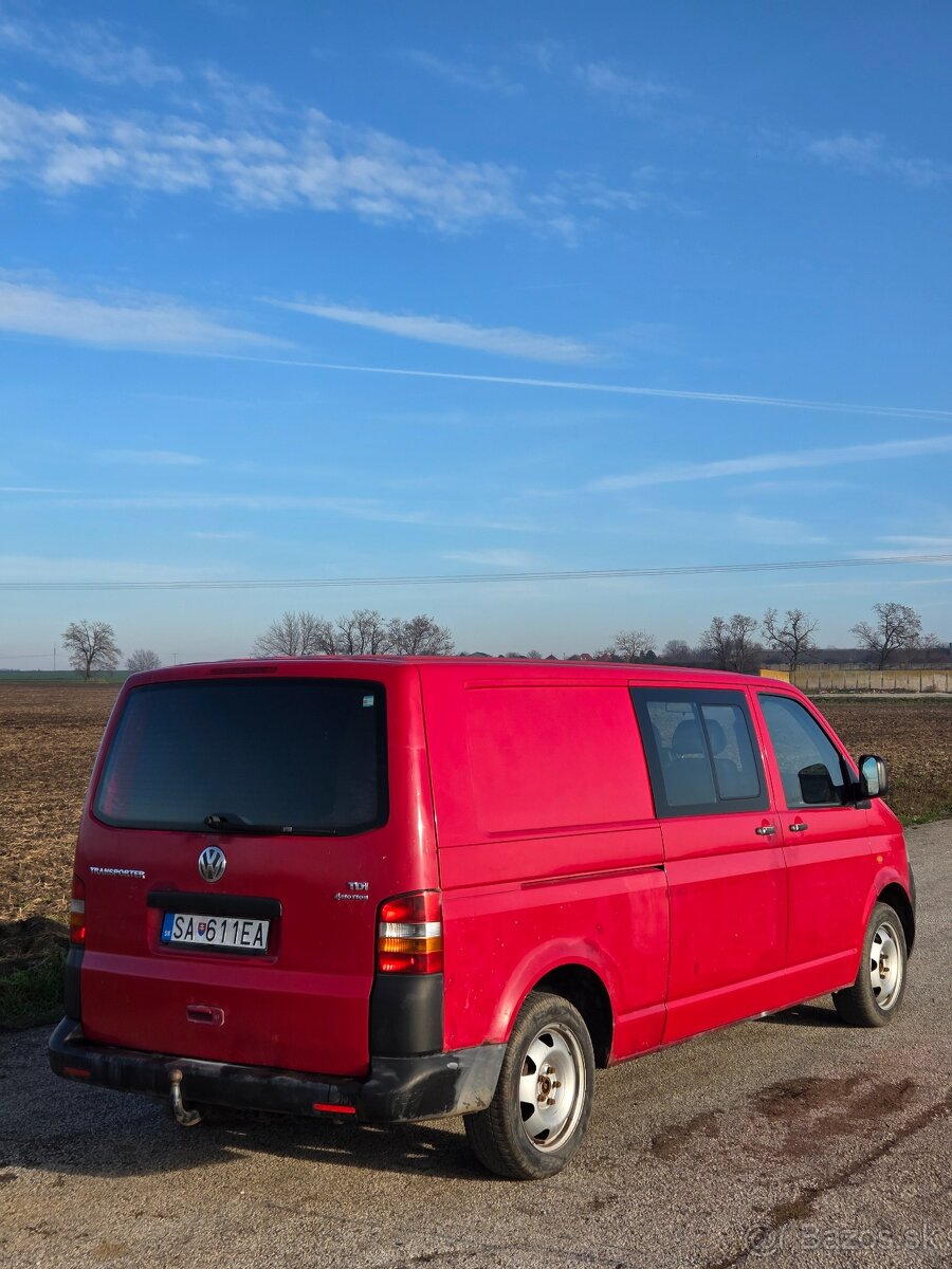 vw t5 transporter long 4x4 6miest - 4