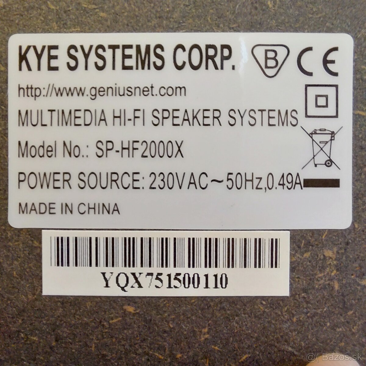 PC repro Genius SP-HF2000X - 4