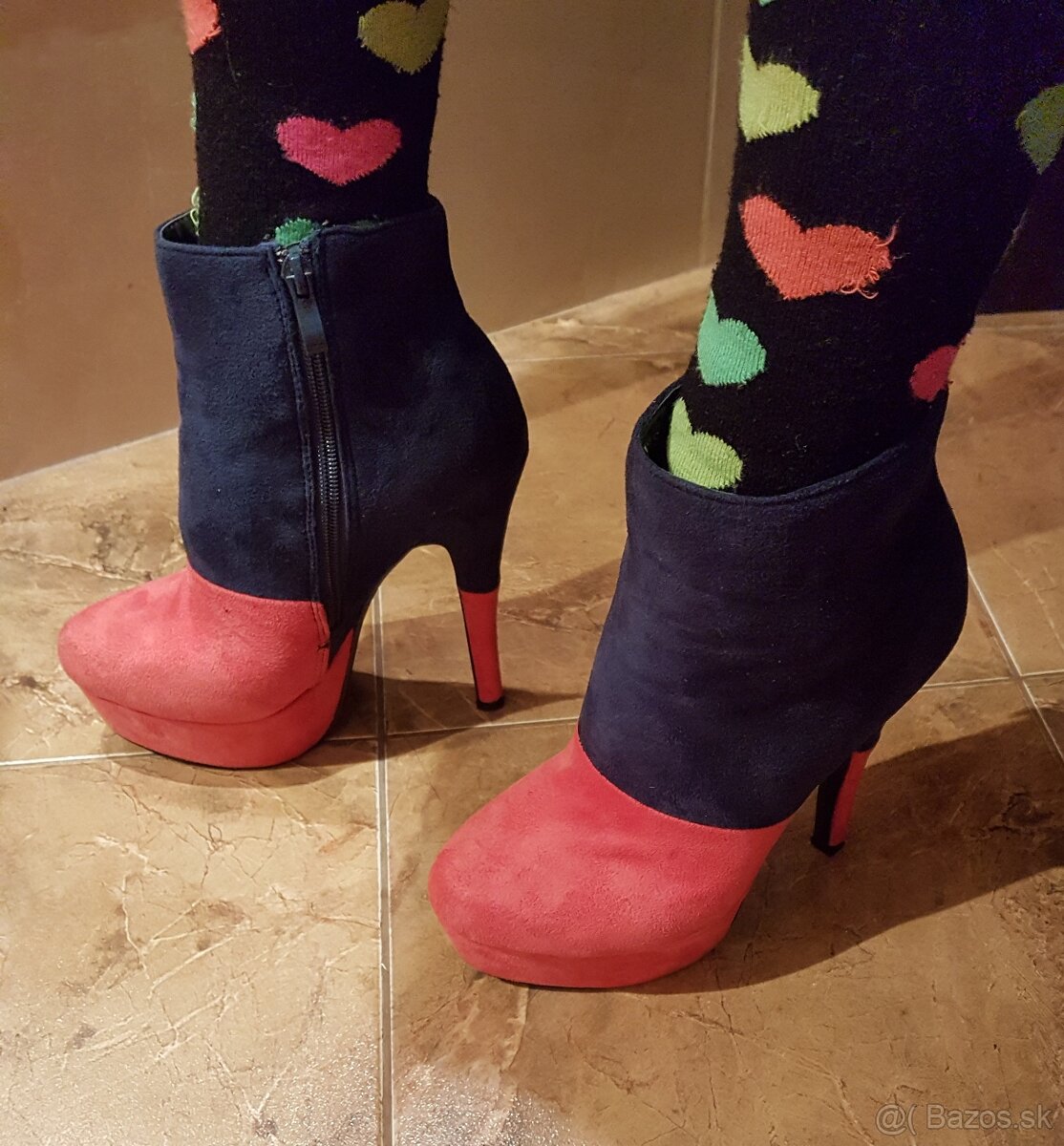 dámske platformové čižmy - 4