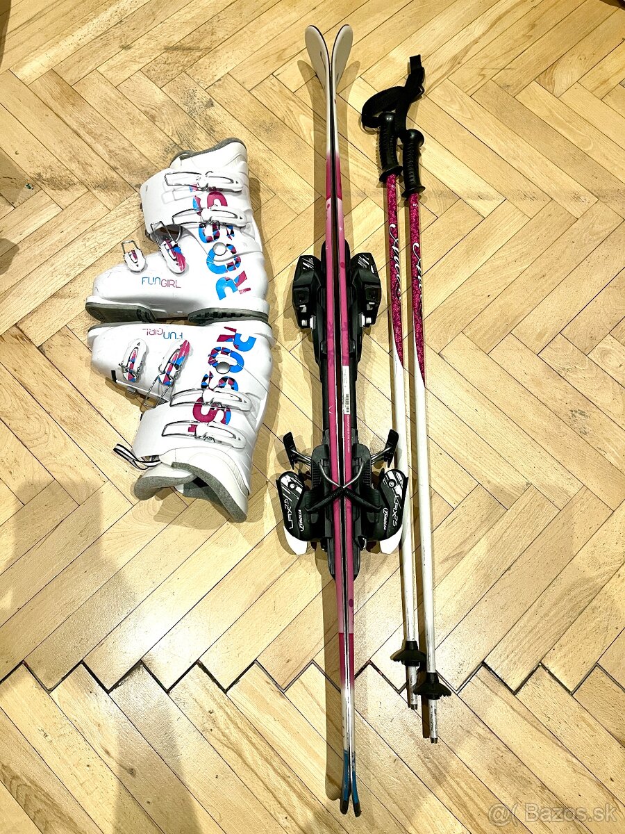Dievcenke lyze set 120cm + lyziarky 235mm - 4