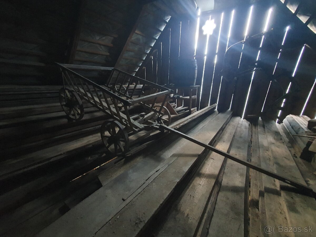 Predam maly dreveny voz rebrináčik. - 4