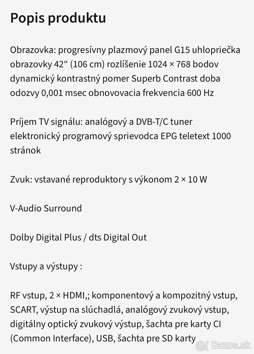 Panasonic TX-P42X50E - 4