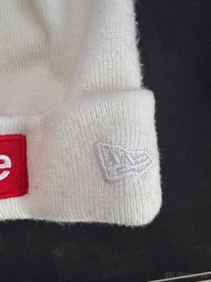 Supreme Beanie FW21 Biela / white - 4