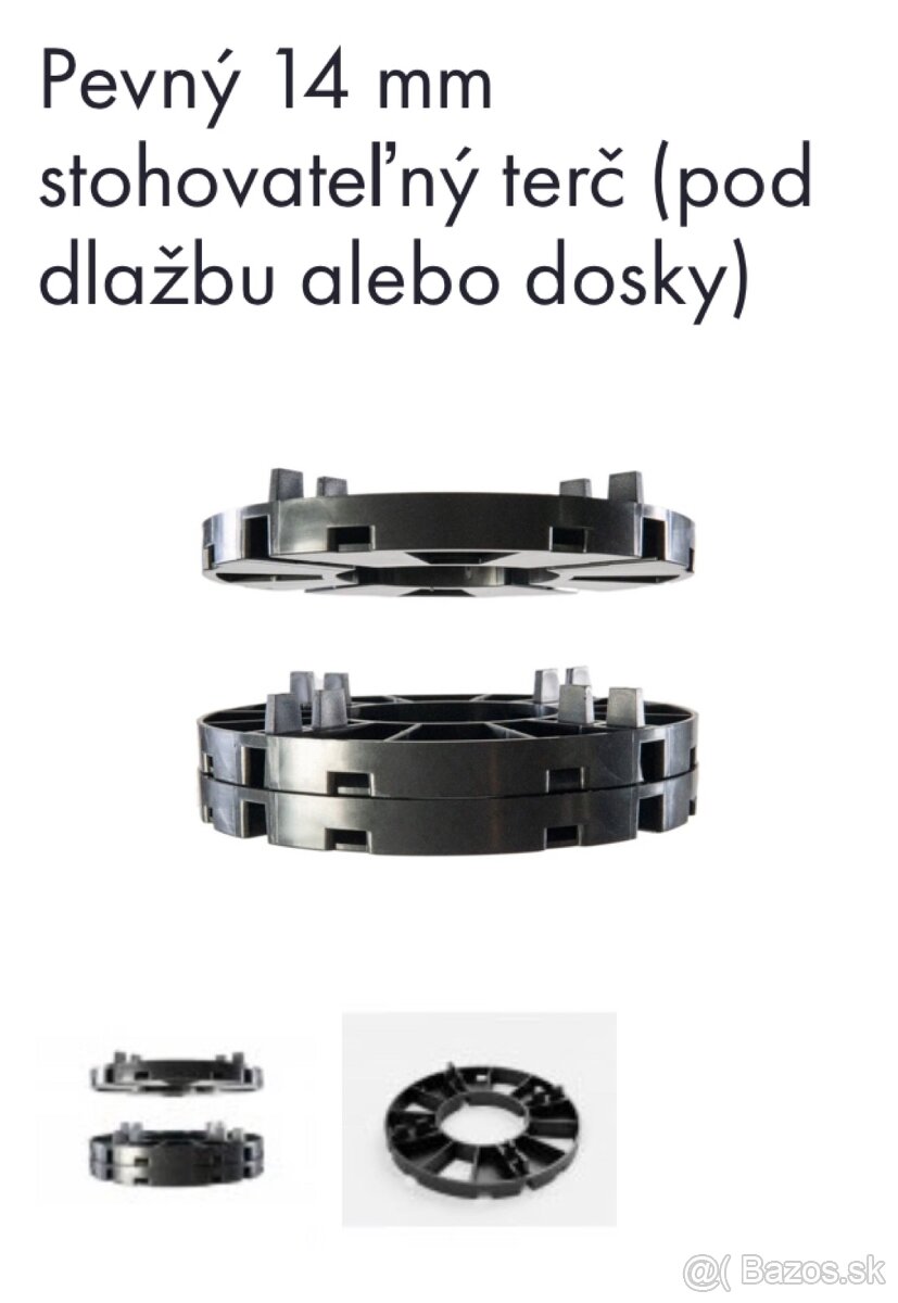 Terč pod dlažbu kruhový čierny 14 mm x 148 mm - 4