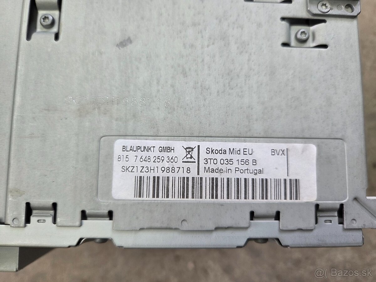 Originál rádio Škoda Superb 2 - 4