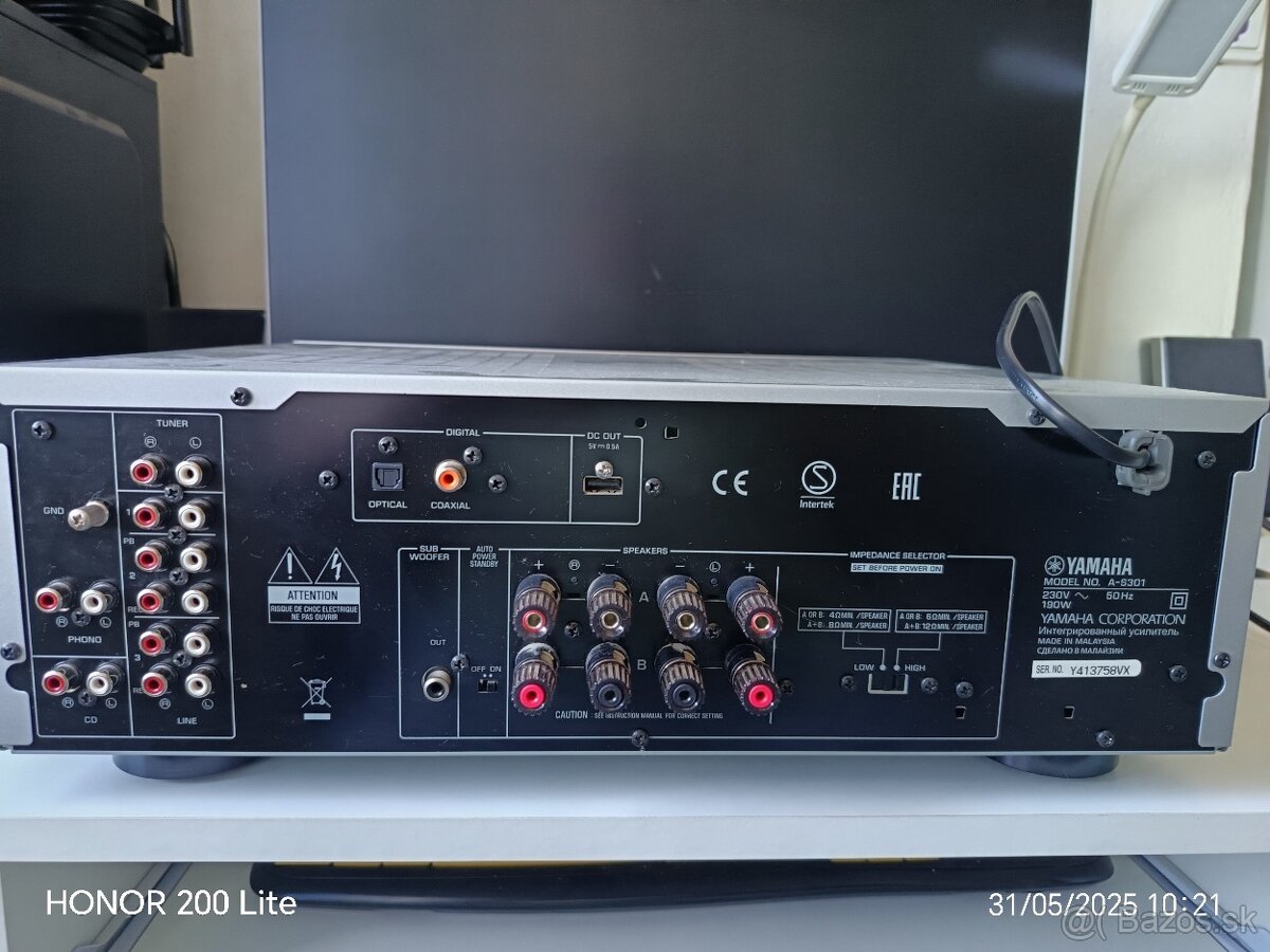 Predám zosilňovač yamaha A-S301. - 4