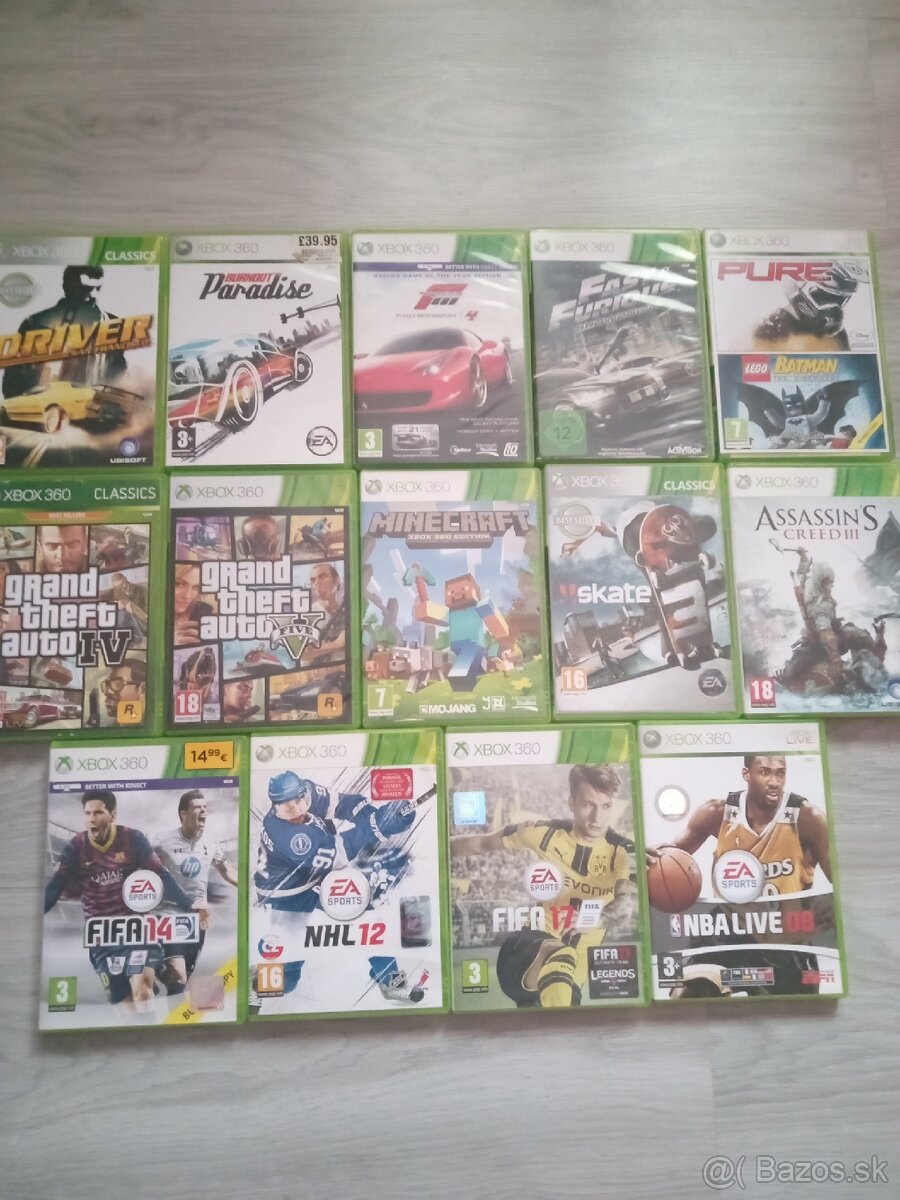 Xbox360,ovládače+hry.Farming simulátor 2x - 4