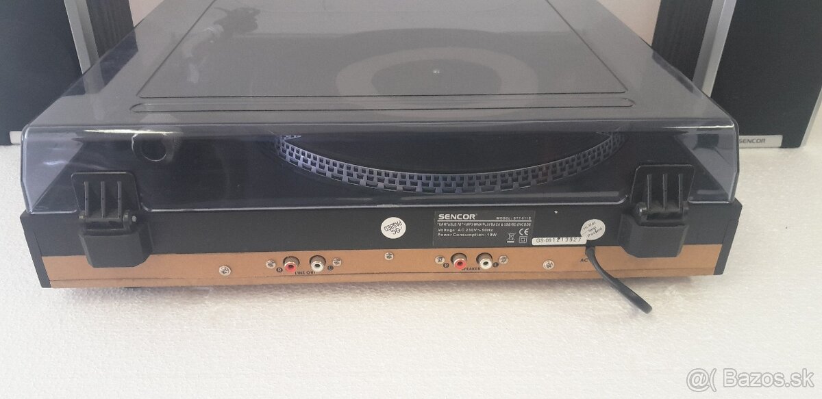 Predám nefunkčny gramofón SENCOR STT011E - 4
