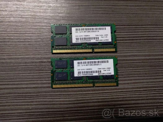RAM SODDR3 4GB, a tiež RAM SODDR3 4GB do notebookov - 4