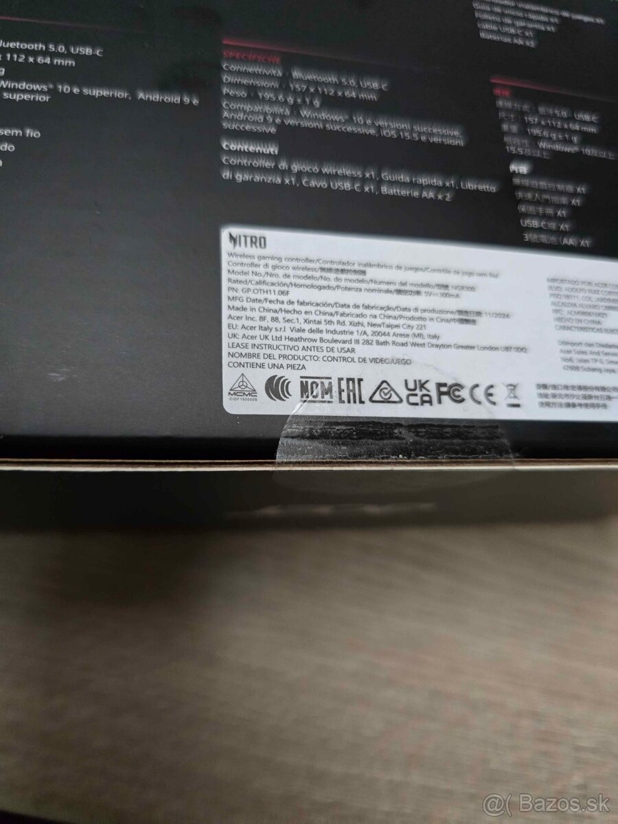 Acer Nitro Wireless Gaming Controller Black NGR300 - 4