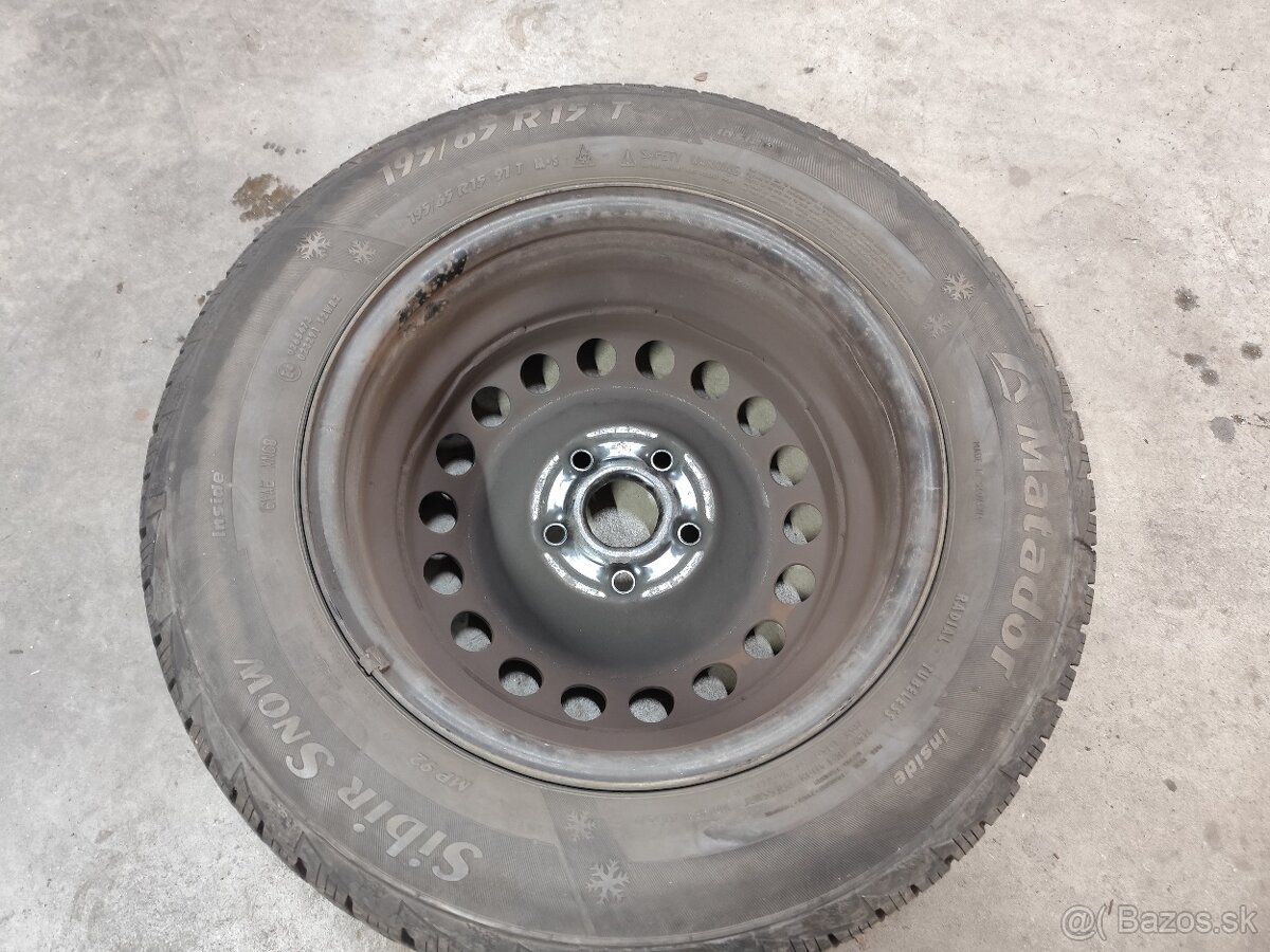 Predám celé zimné kolesá 195/65R15 91T - 4