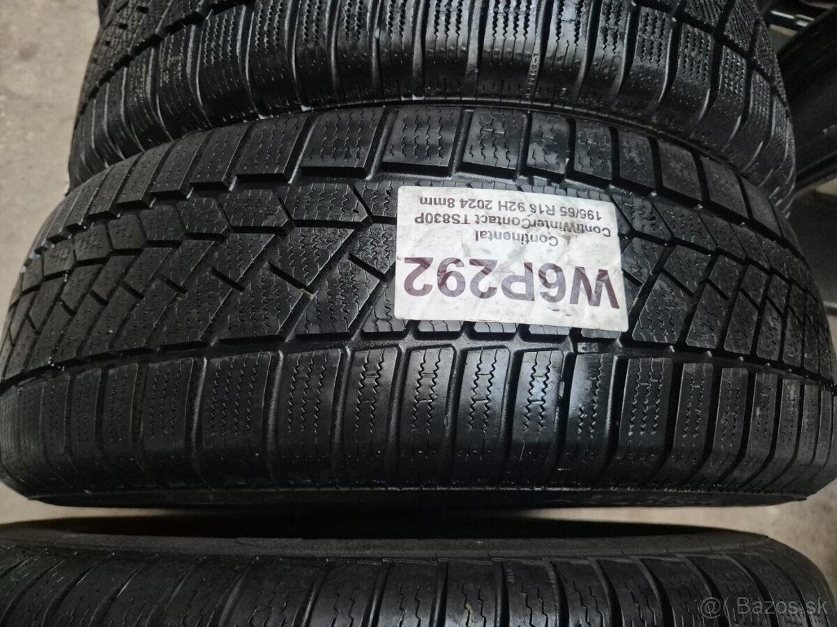 195/65 r16 zimné 4 ks CONTINENTAL dezén 8 - 7,9 mm DOT2024 - 4