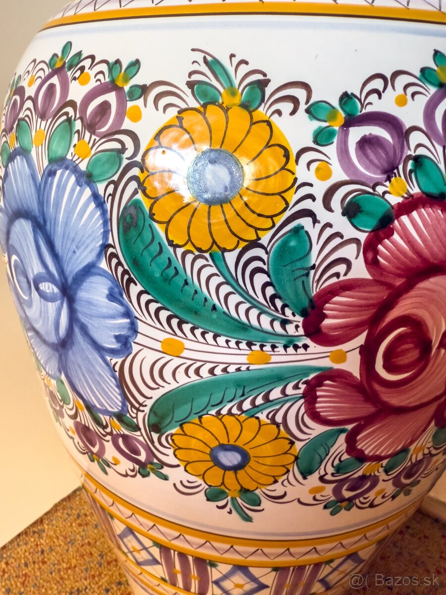 Predám modranskú keramickú vázu - 4