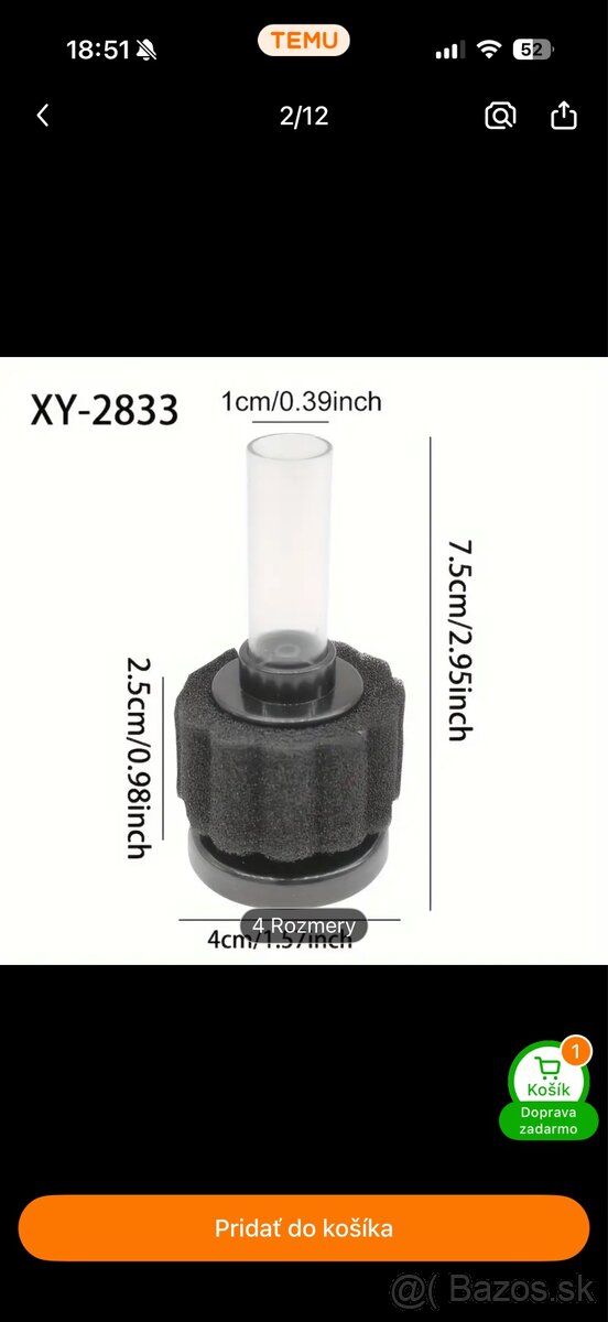 Mini vzduchovaci bublinkovac do mini Aqua - 4