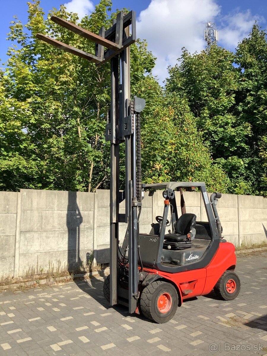 Linde H30T-5 – LPG 3t, Triplex 4.3 m, side-shift - 4
