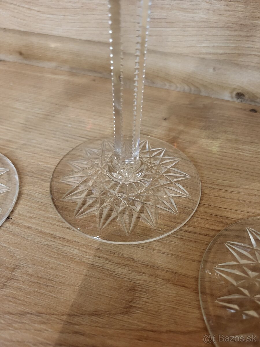 Brúsené krištáľové poháre - 4
