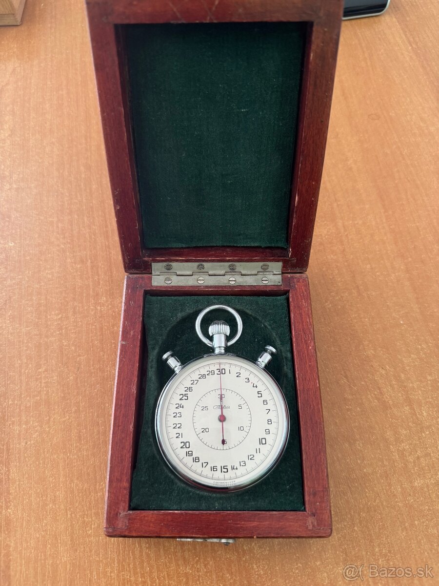 Mechanické stopky Slava (SSSR) + orig. krabička - 4