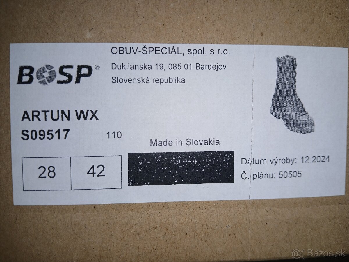Predám obuv BOSP Artun WX - 4