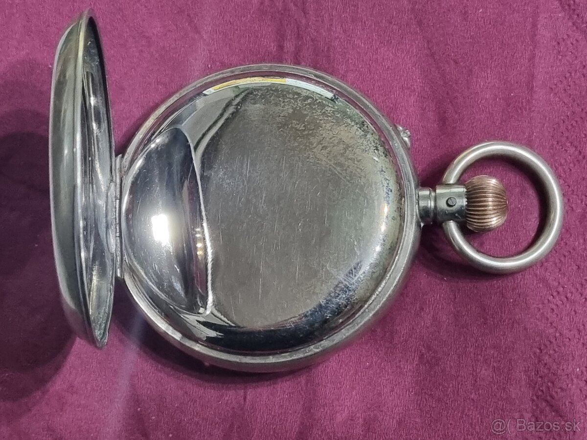 Obrovské vreckové 8 dňové hodinky. - 4