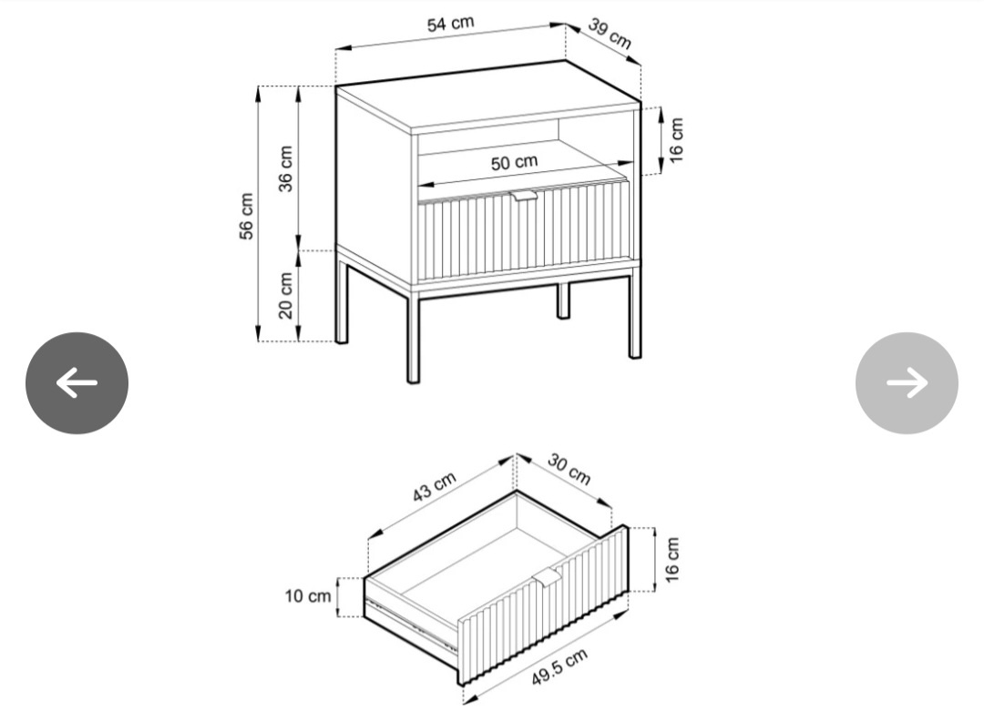 Konzolovy stolík +nočné stolíky - 4
