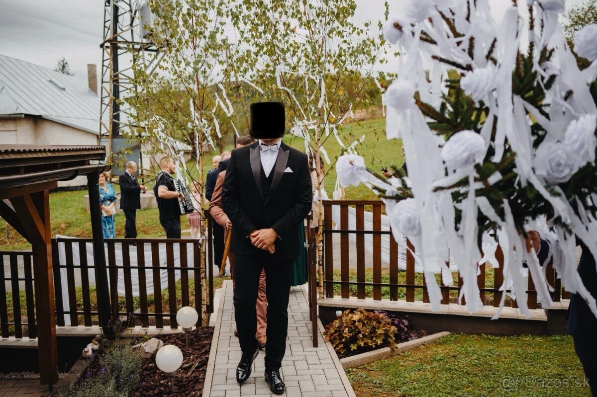 Svadobný Smoking v čiernej - 4