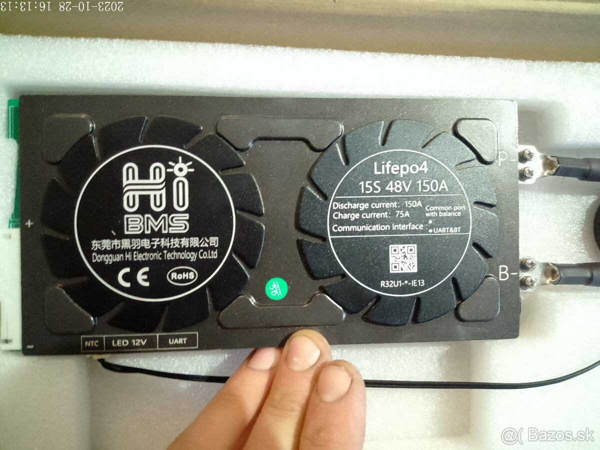BMS LiFePO4 15s 250A a 16s 120A - balancer + bluetooth - 4